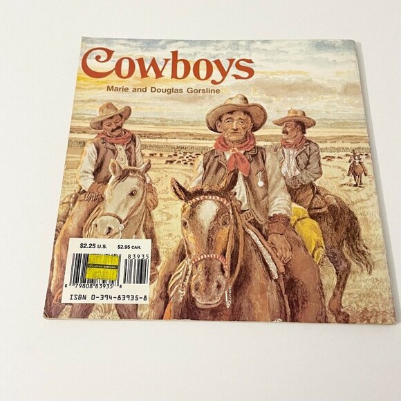 Vintage 1978 Cowboys by Marie and Douglas Gorsline Random House - Picture 4 of 16